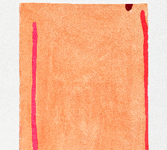 Sem titulo, 2017/2018 | Guache sobre papel | 26,5 x 19,5 cm | Coleção do artista